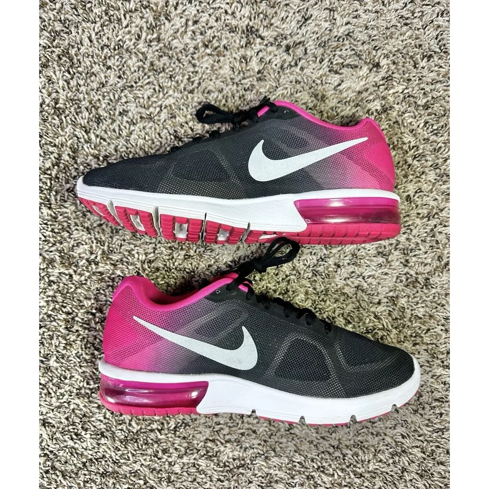 Nike Air Max Women's Size 7 Sequent Black Pink 719916-006 Shoes Sneakers